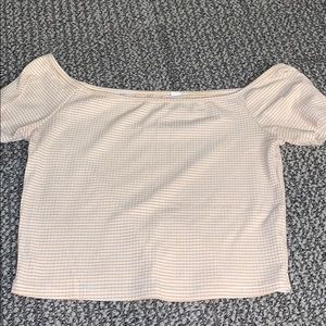 Off the shoulder crop top